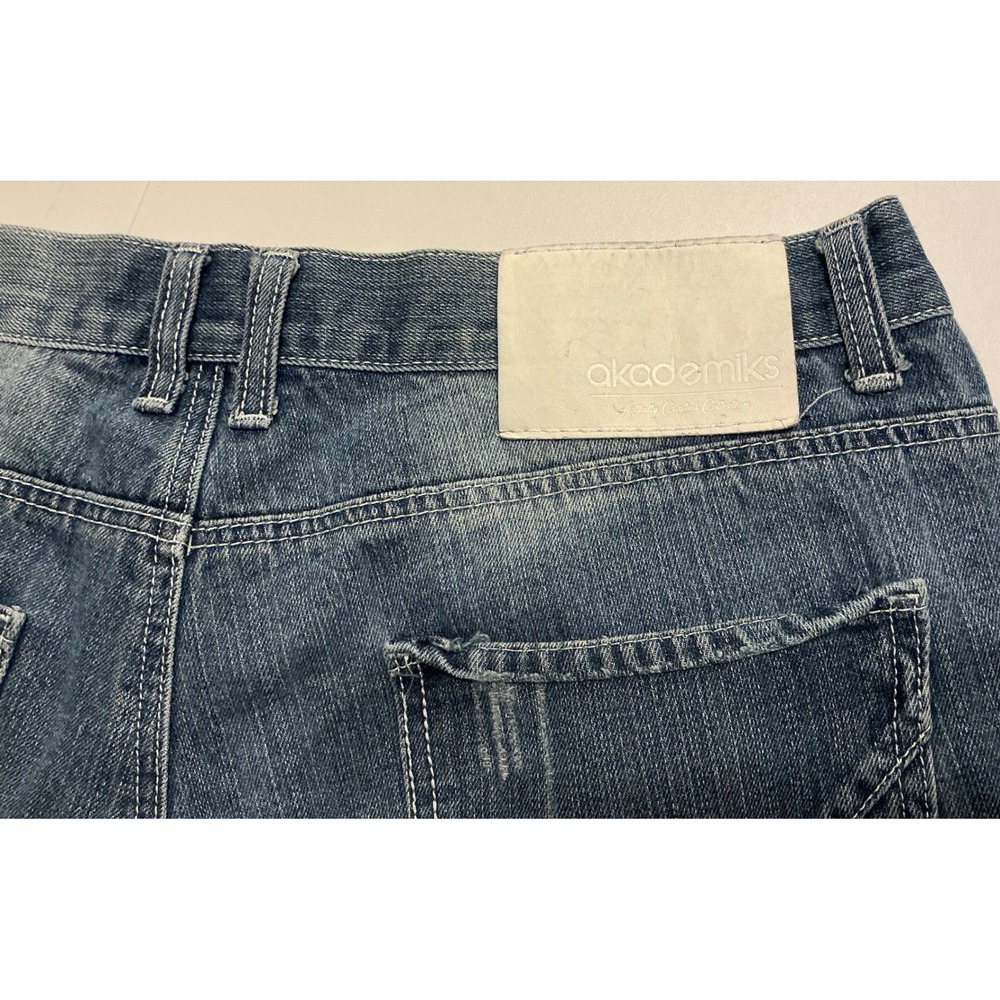 Y2K Akademiks Mens Baggy Jorts Cotton Blend Streetwear Grunge Skater Fits 36 - Picture 6 of 7